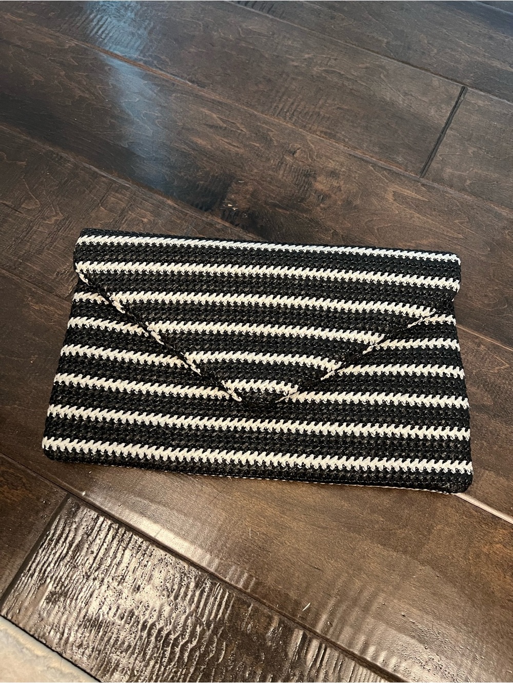 3AM FOREVER Stripe Envelope Clutch/ Crossbody Bag